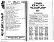 Wright's Kenosha Street Avenue Guide and Householders' Directory ...