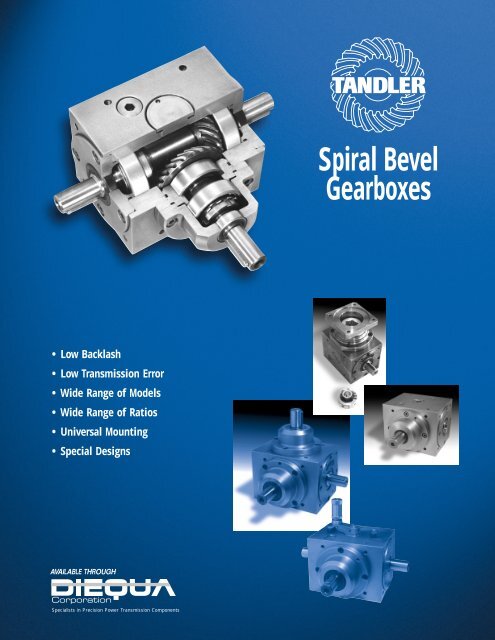 Spiral Bevel Gearboxes - Diequa Corporation