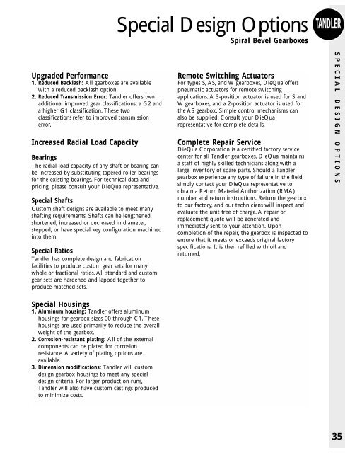 Spiral Bevel Gearboxes - Diequa Corporation