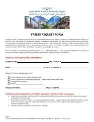 freeze request form - The Canadian Bureau for International Education