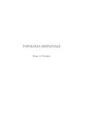 Appunti di Topologia Simpliciale - Matematica e Applicazioni