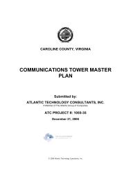 COMMUNICATIONS TOWER MASTER PLAN - Caroline County!