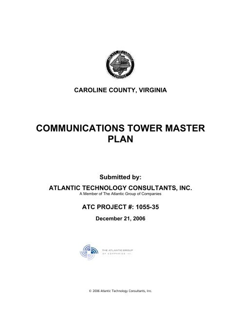 COMMUNICATIONS TOWER MASTER PLAN - Caroline County!