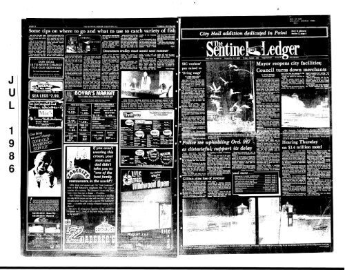 1986 Newspaper - of On-Line Ocean Aug City Archives