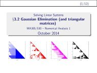 Gaussian Elimination and Triangular Matrices
