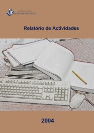 RelatÃ³rio de Actividades de 2004 - Instituto de InformÃ¡tica