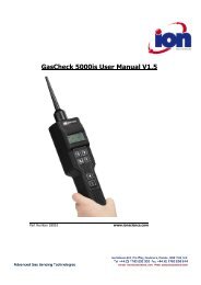 GasCheck 5000is User Manual V1.5