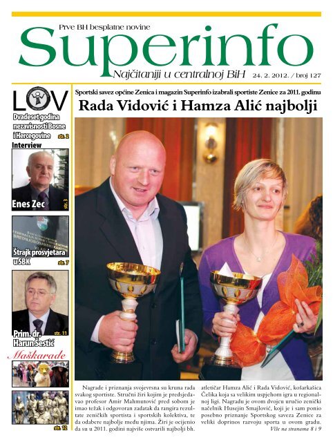 Rada VidoviÄ i Hamza AliÄ najbolji - Superinfo