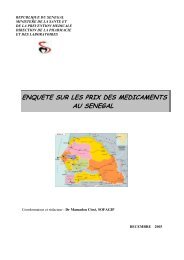 enquete sur les prix des medicaments au senegal