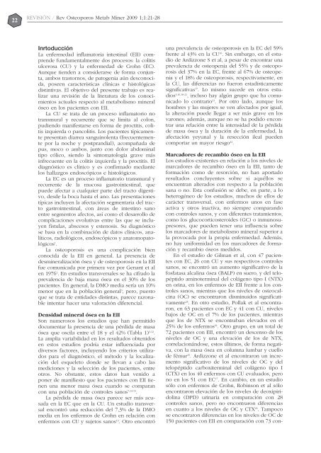 Nº 1 Español - Revista de Osteoporosis y Metabolismo Mineral