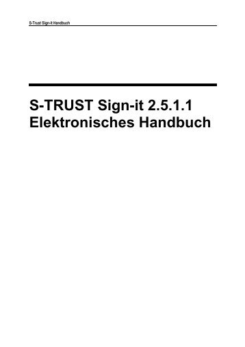 S-TRUST Sign-it Viewer