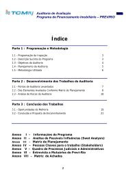 Auditoria de Avaliação Programa de Financiamento Imobiliário