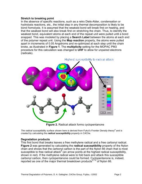 New Insights into the Thermal Degradation of ... - CAChe Research