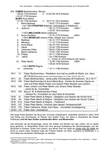 Die Kinheimer Burg als Winzergenossenschaft - Trier