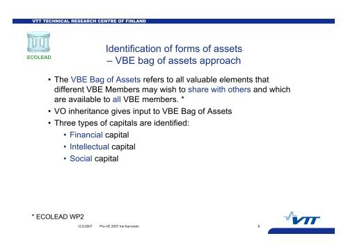 Identification of forms and components of VO inheritance