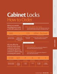 01. HES K100-621 Cabinet Lock Overview - ASSA ABLOY