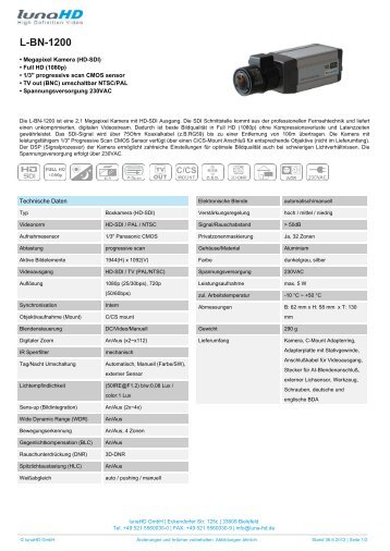 Datenblatt - IP CCTV GmbH