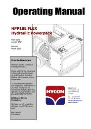 Manual - HYCON Hydraulic Tools
