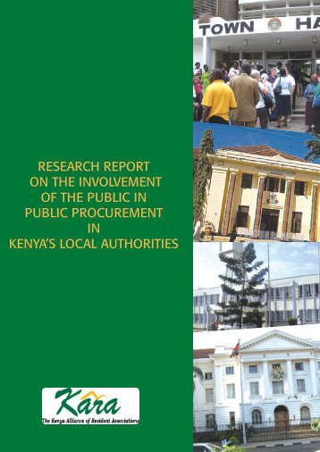 Report on Involvement of Public in Public Procurement - Kara