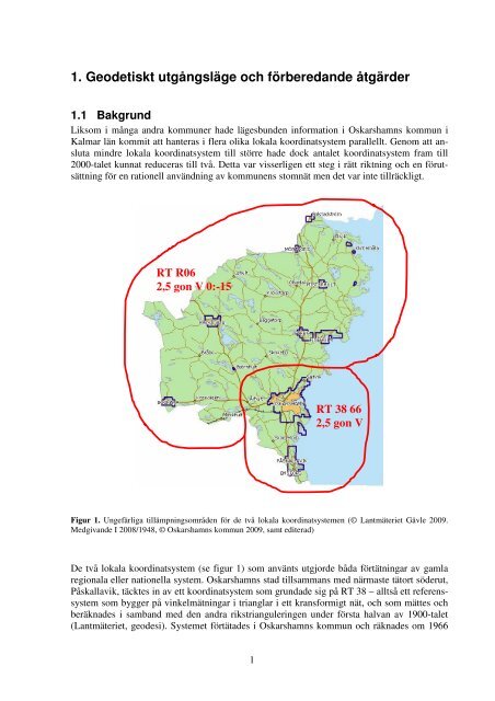 Byte av referenssystem i plan i Oskarshamns kommun - LantmÃ¤teriet