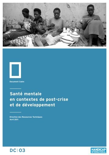 SantÃ© mentale en contextes de post-crise et de ... - Hiproweb.org