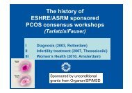 The history of ESHRE/ASRM sponsored PCOS consensus workshops