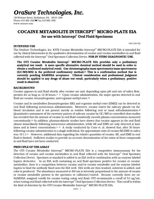 Intercept COC.pdf - Drug Testing