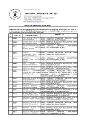 Appointment Orders of Mining Sirdar T&S Gr. C - Western Coalfields ...