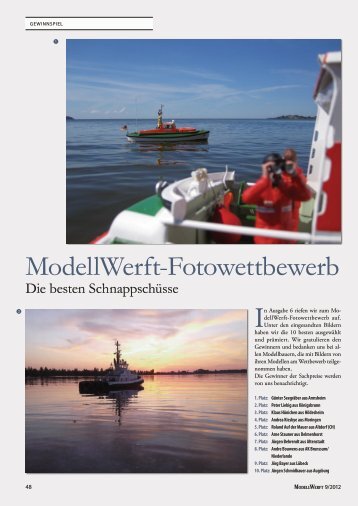 Modellwerft-Fotowettbewerb