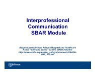 Interprofessional Communication SBAR Module - jeffline