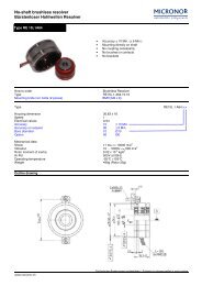 No-shaft brushless resolver Bürstenloser ... - MICRONOR Ag