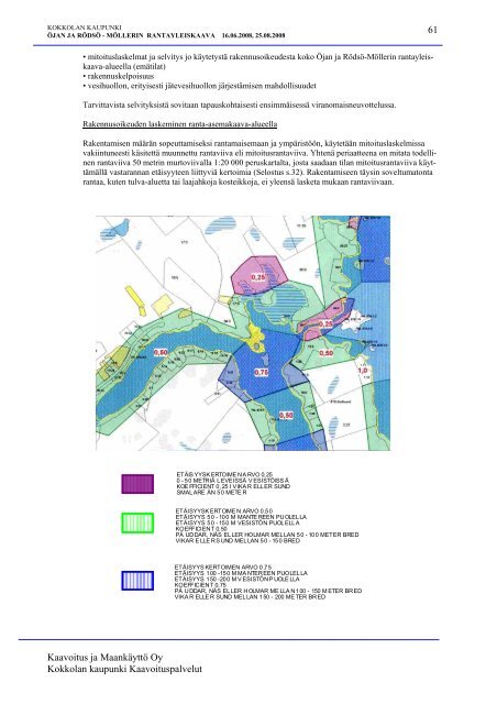 Ã¶jan ja rÃ¶dsÃ¶âmÃ¶llerin rantayleiskaava selostus - Kokkola