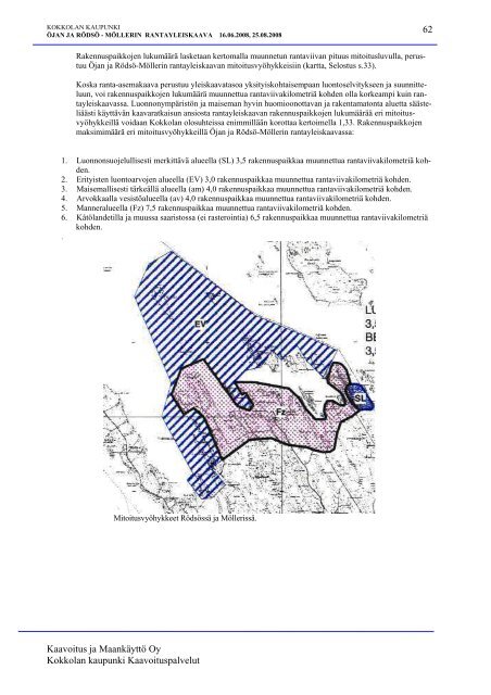 Ã¶jan ja rÃ¶dsÃ¶âmÃ¶llerin rantayleiskaava selostus - Kokkola