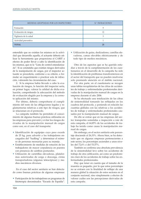 Informe sobre el estado de la seguridad y salud laboral en EspaÃ±a ...