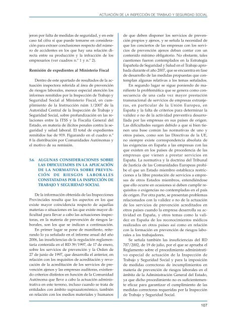 Informe sobre el estado de la seguridad y salud laboral en EspaÃ±a ...