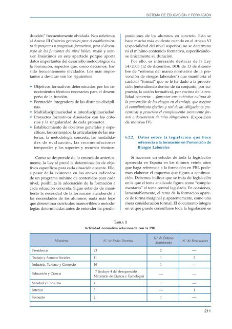 Informe sobre el estado de la seguridad y salud laboral en EspaÃ±a ...