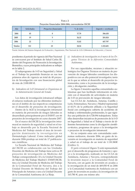 Informe sobre el estado de la seguridad y salud laboral en EspaÃ±a ...