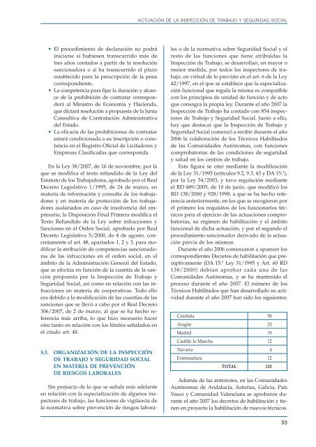 Informe sobre el estado de la seguridad y salud laboral en EspaÃ±a ...