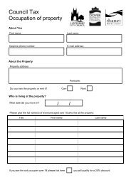 Download the occupation of property form - Canterbury City Council