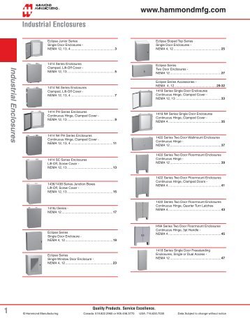 Industrial Enclosures - Hammond Mfg.