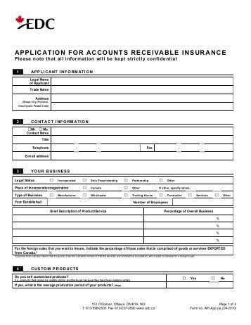 Application Form - EDC