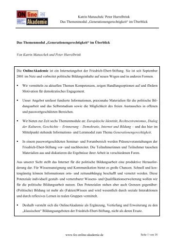 Die Publikation im PDF-Format - Bibliothek der Friedrich-Ebert-Stiftung