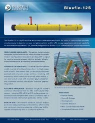 Bluefin-12S Product Sheet - Bluefin Robotics