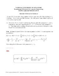 EE2012 Analytical Methods in ECE ~ Solutions to Tutorial Set 2 (Re ...