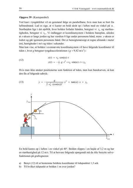 Andengradspolynomier - matematikfysik