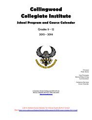 entire cci course calendar 2013-2014 - Collingwood Collegiate ...