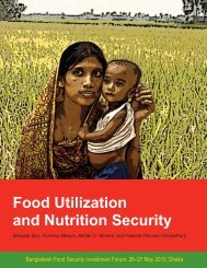 Food Utilization and Nutrition Security - BIDS