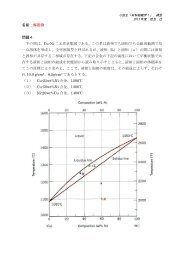 名前：解答例 問題４ 下の図は、Cu-Ni 二元系状態図である ... - Tsuji Lab