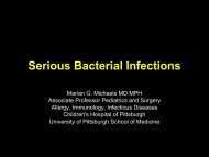 Serious Bacterial Infections