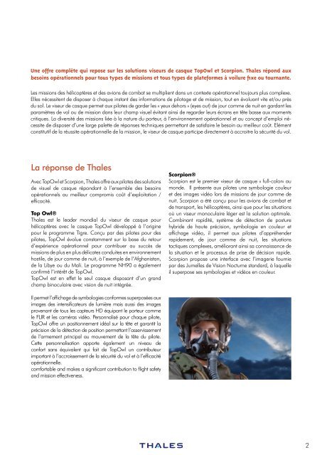 Viseurs de casque - Thales Group